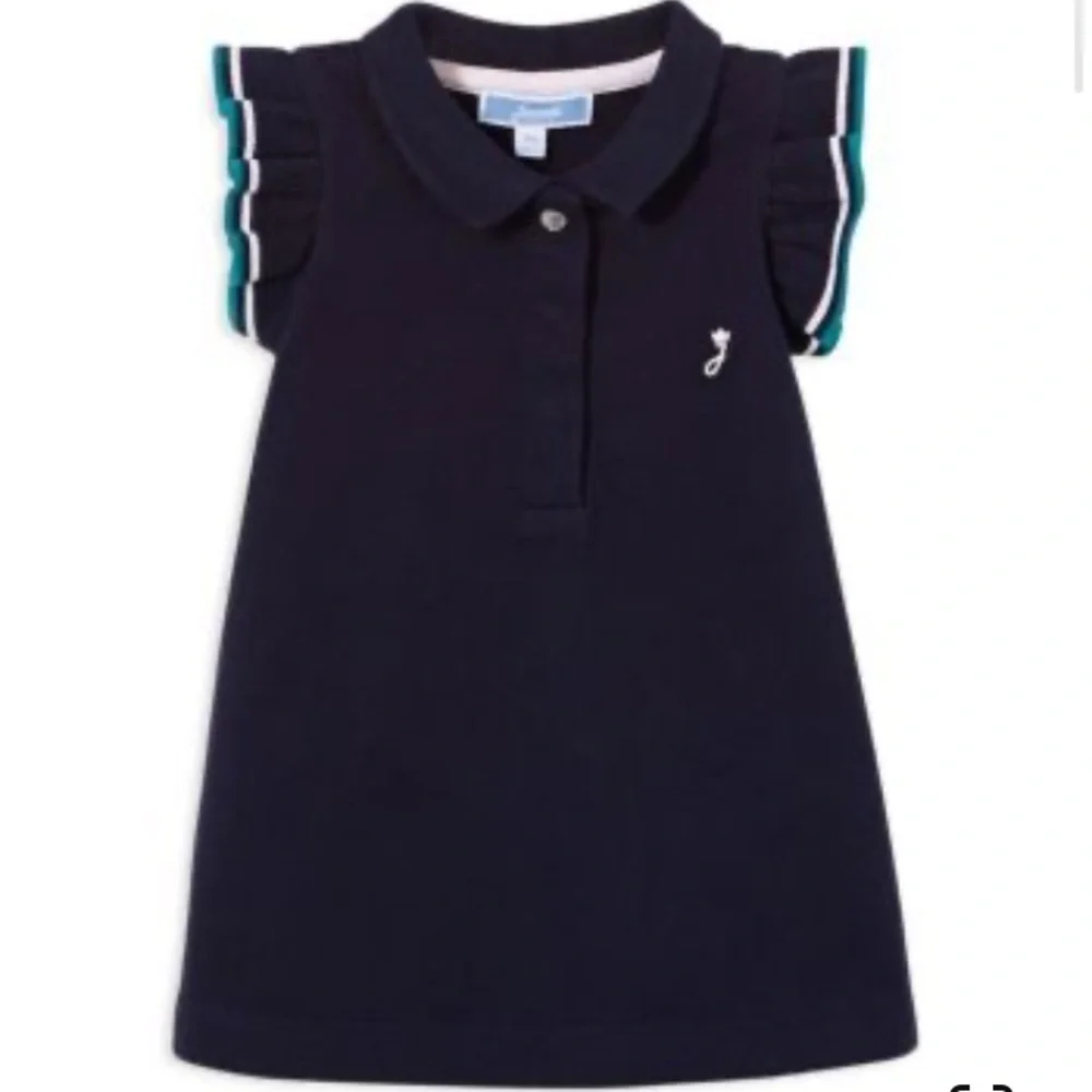Jacadi Flutter Sleeves Polo Baby Dress